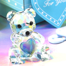水晶藍色泰迪熊