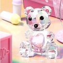 水晶粉色泰迪熊